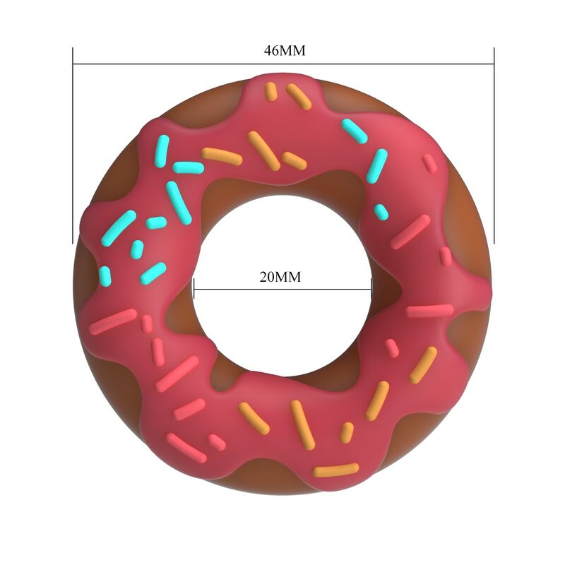 PRETTY LOVE - ANILLO PARA PENE SUPER DONUT ROSA - Imagen 6