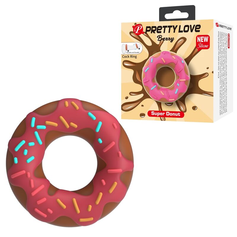 PRETTY LOVE - ANILLO PARA PENE SUPER DONUT ROSA - Imagen 7