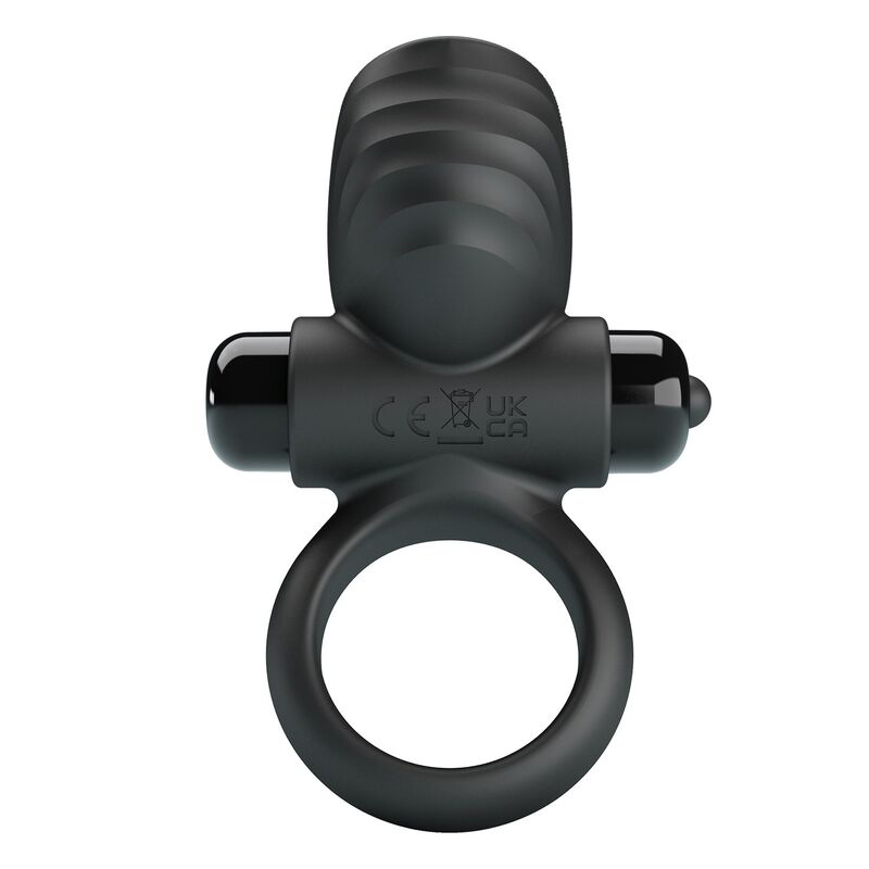 PRETTY LOVE - ANILLO VIBRADOR PARA PENE ADRIEN 10 FUNCIONES NEGRO - Imagen 4