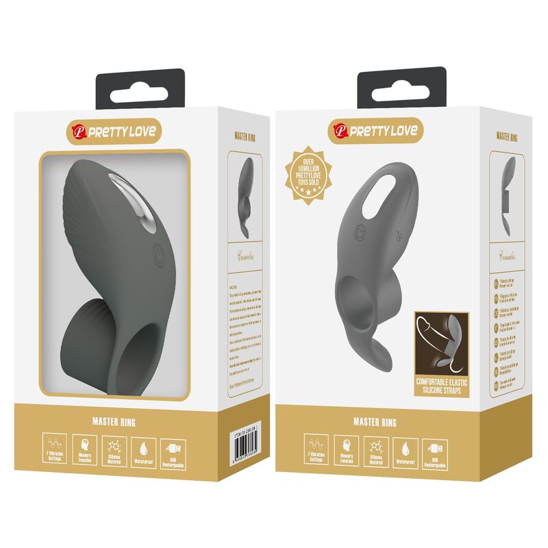 PRETTY LOVE - ANILLO VIBRADOR RECARGABLE CON DOBLE ESTIMULACIÓN - Imagen 10