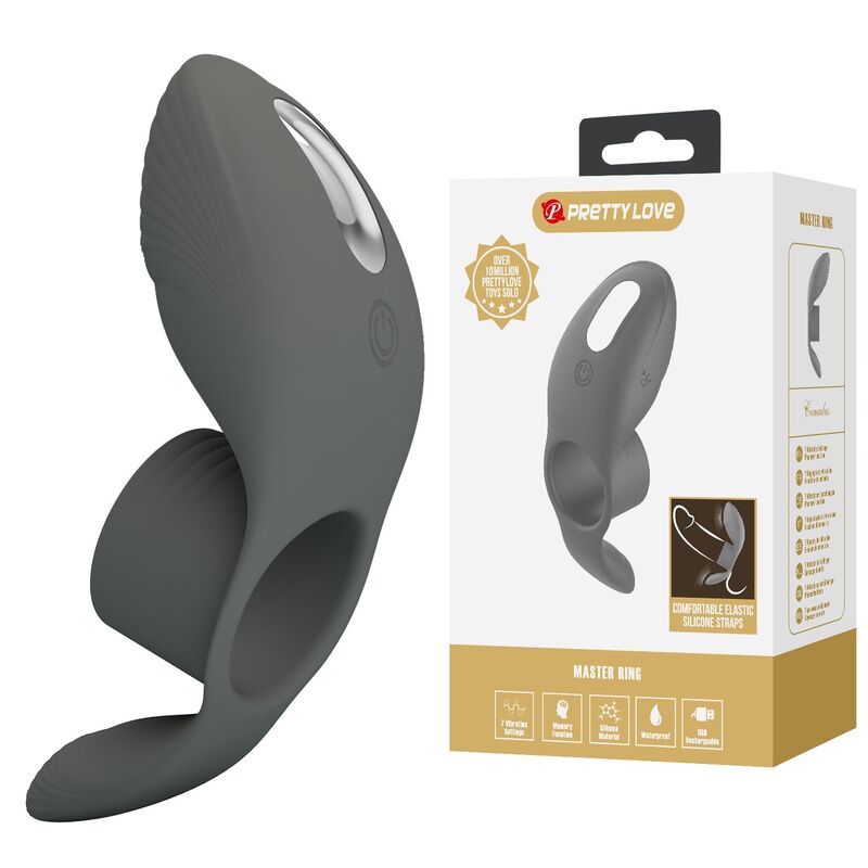 PRETTY LOVE - ANILLO VIBRADOR RECARGABLE CON DOBLE ESTIMULACIÓN - Imagen 11