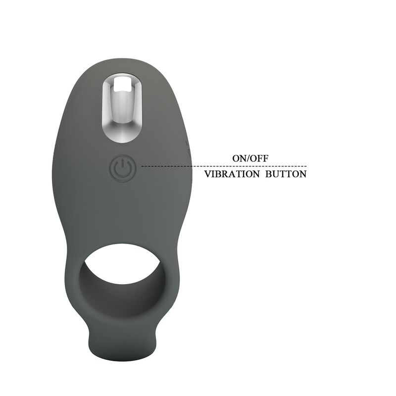 PRETTY LOVE - ANILLO VIBRADOR RECARGABLE CON DOBLE ESTIMULACIÓN - Imagen 3
