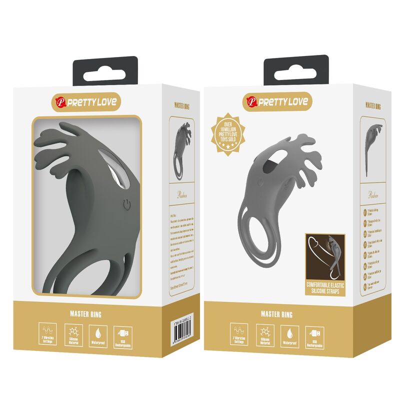 PRETTY LOVE - ANILLO VIBRADOR RECARGABLE CON ESTIMULADOR - Imagen 11
