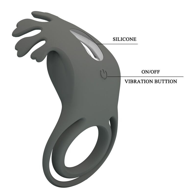 PRETTY LOVE - ANILLO VIBRADOR RECARGABLE CON ESTIMULADOR - Imagen 2