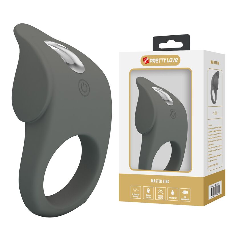 PRETTY LOVE - ANILLO VIBRADOR RECARGABLE SILICONA FLEXIBLE - Imagen 3