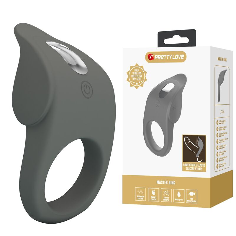 PRETTY LOVE - ANILLO VIBRADOR RECARGABLE SILICONA FLEXIBLE - Imagen 9