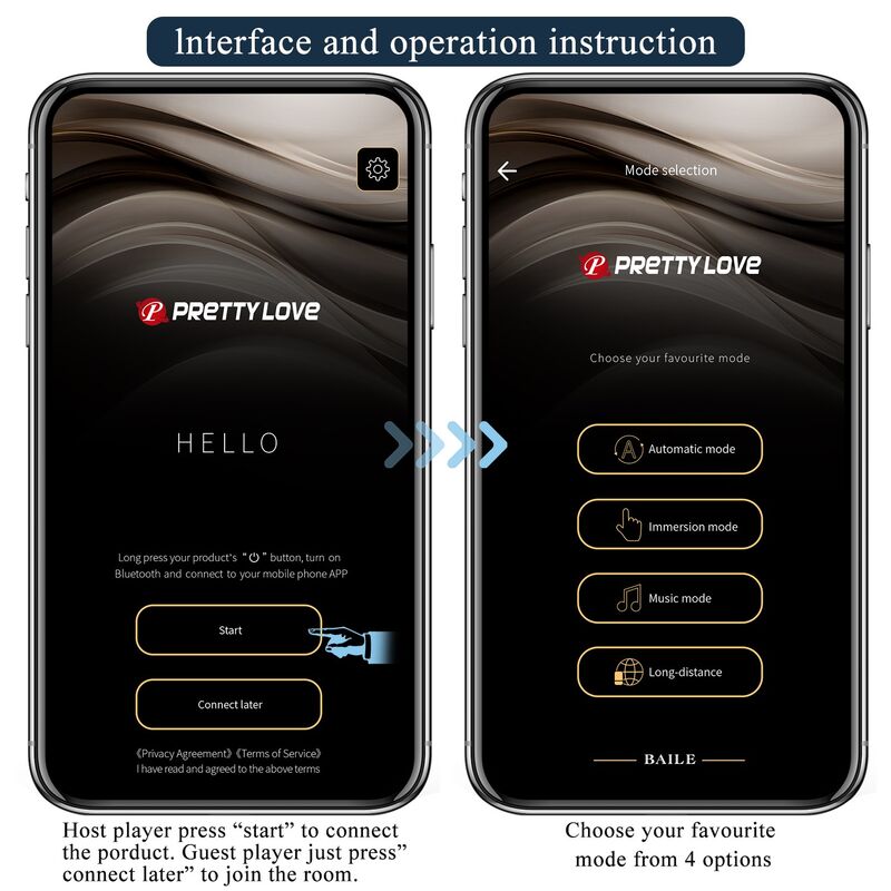 PRETTY LOVE - ANTHONY VIBRADOR ANAL Y PERINEAL APP CONTROL NEGRO - Imagen 9