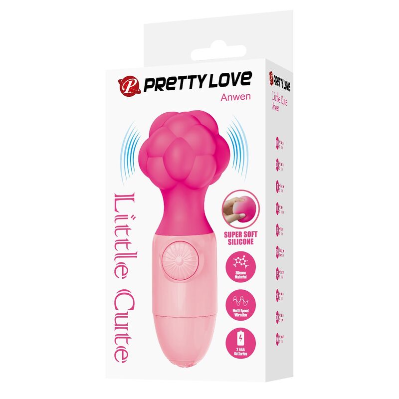 PRETTY LOVE - ANWEN MINI MASAJEADOR RECARGABLE ROSA - Imagen 3