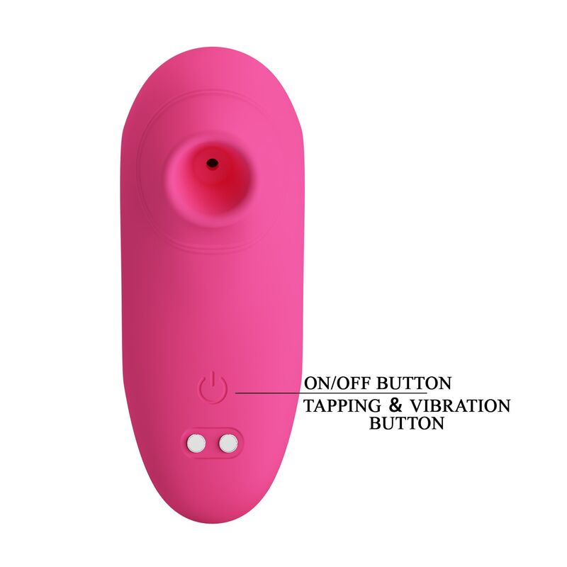 PRETTY LOVE - ARILA SUCCIONADOR DE CLÍTORIS CON VIBRACIÓN RECARGABLE ROSA - Imagen 10