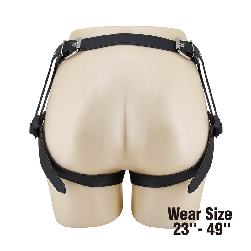 PRETTY LOVE - ARNÉS UNIVERSAL TIPO BRAGA PARA STRAP-ON NEGRO Y AZUL - Imagen 6