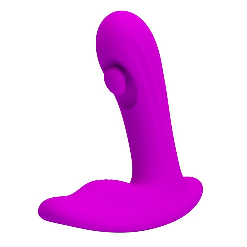 PRETTY LOVE - BAUER MASAJEADOR DE PRÓSTATA 12 MODOS RECARGABLE MORADO - Imagen 2