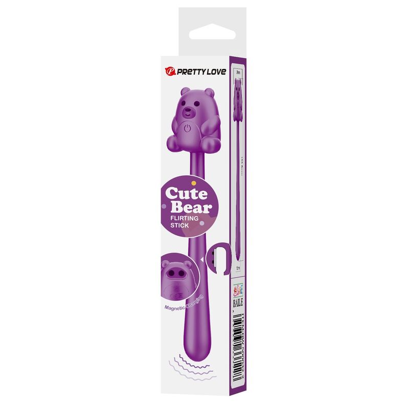 PRETTY LOVE - CUTE BEAR FLIRTING STICK VIBRADOR RECARGABLE - Imagen 2