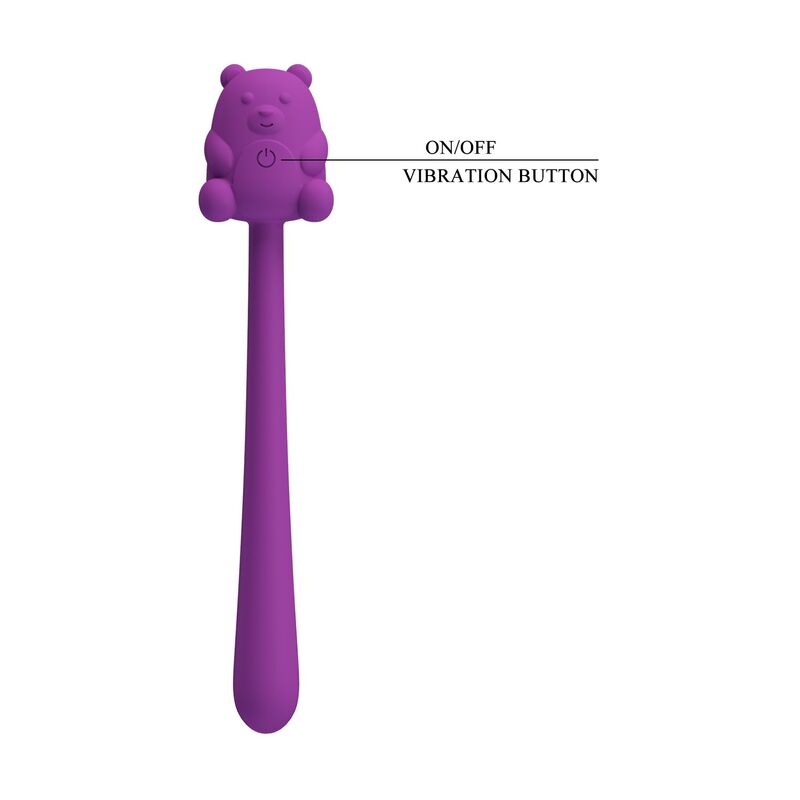 PRETTY LOVE - CUTE BEAR FLIRTING STICK VIBRADOR RECARGABLE - Imagen 3