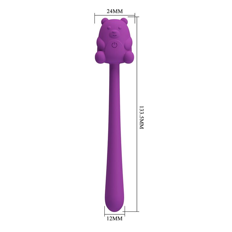 PRETTY LOVE - CUTE BEAR FLIRTING STICK VIBRADOR RECARGABLE - Imagen 8