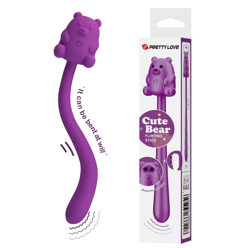 PRETTY LOVE - CUTE BEAR FLIRTING STICK VIBRADOR RECARGABLE - Imagen 10