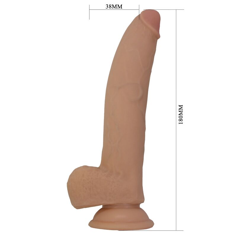 PRETTY LOVE - ELLCUMENT DILDO REALÍSTICO FLEXIBLE 18 CM Ø 4,5 CM TPE COLOR NATURAL - Imagen 6