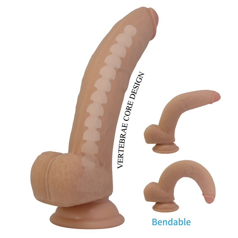 PRETTY LOVE - ELLCUMENT DILDO REALÍSTICO FLEXIBLE 18 CM Ø 4,5 CM TPE COLOR NATURAL - Imagen 7