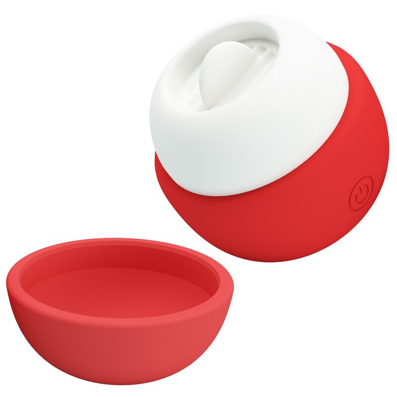 PRETTY LOVE - ESTIMULADOR CLITORAL CON EFECTO LENGUA RECARGABLE ROJO - Imagen 6