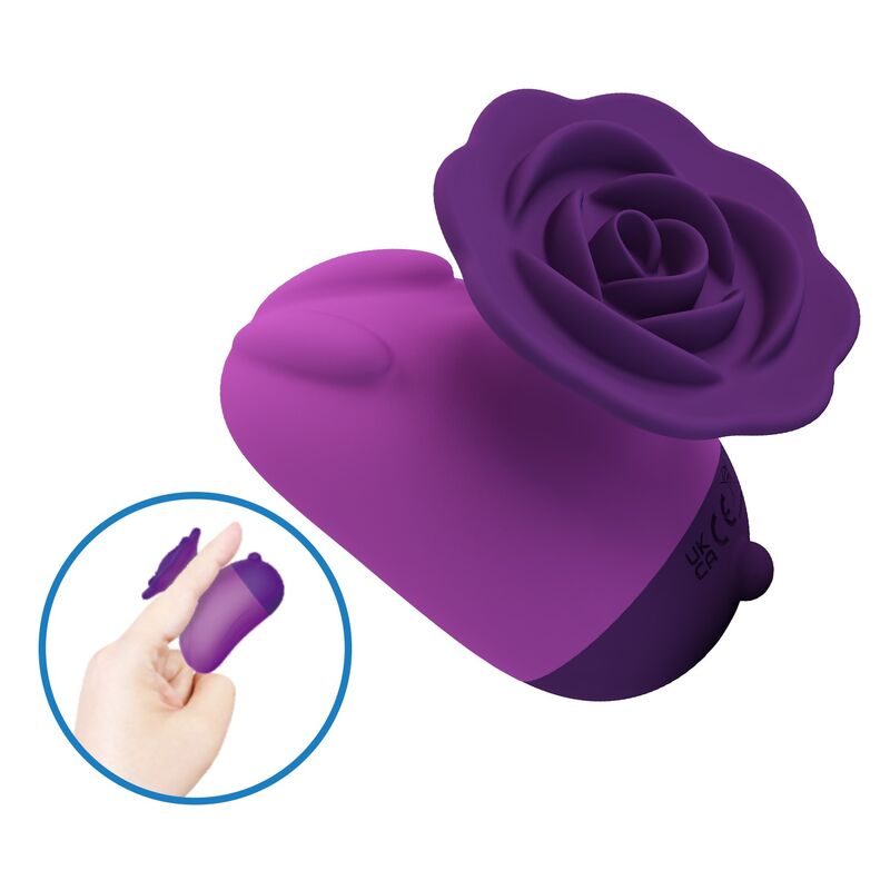 PRETTY LOVE - ESTIMULADOR DE CLÍTORIS 7 MODOS RECARGABLE FORMA ROSA MORADA - Imagen 2
