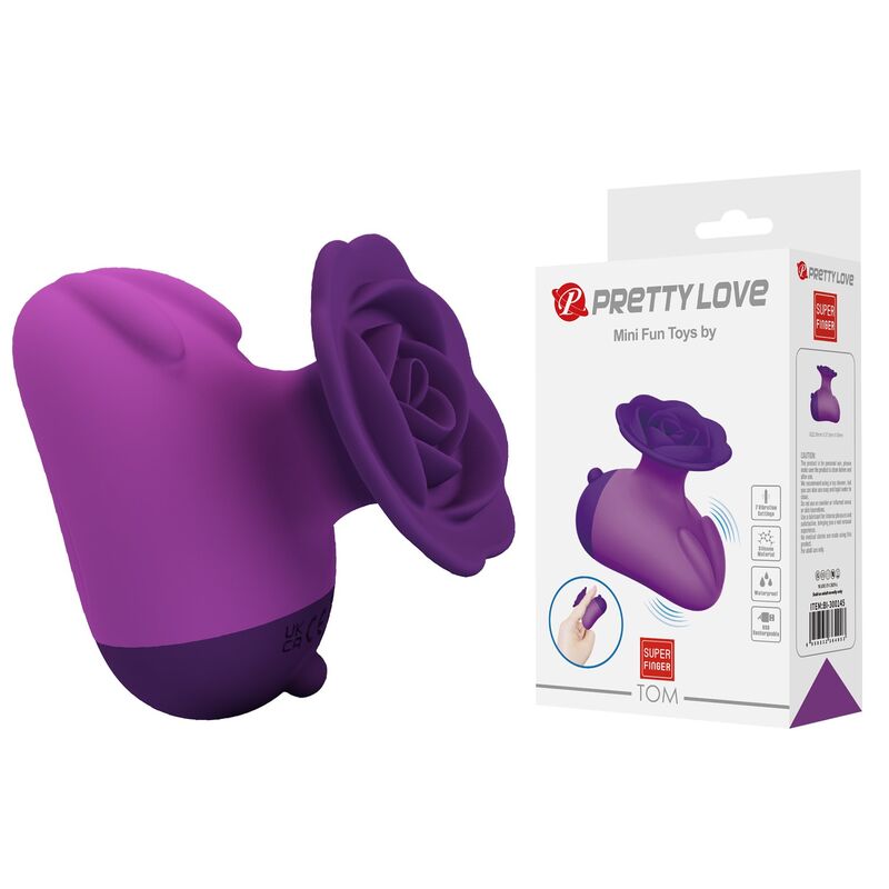 PRETTY LOVE - ESTIMULADOR DE CLÍTORIS 7 MODOS RECARGABLE FORMA ROSA MORADA - Imagen 10