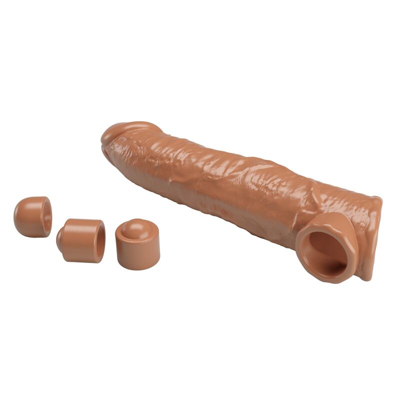 PRETTY LOVE - FUNDA EXTENSORA PARA PENE AJUSTABLE 26 CM Ø 4 CM COLOR NATURAL - Imagen 5