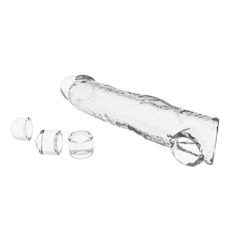 PRETTY LOVE - FUNDA EXTENSORA PARA PENE AJUSTABLE 26 CM Ø 4 CM COLOR TRANSPARENTE - Imagen 8
