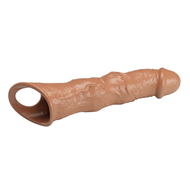 PRETTY LOVE - FUNDA EXTENSORA PARA PENE AJUSTABLE 28 CM Ø 4,5 CM COLOR MARRÓN - Imagen 5