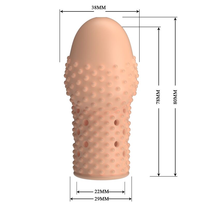 PRETTY LOVE - GEEK'S FUNDA PARA PENE GET YOUR PENIS THICKER COLOR NATURAL - Imagen 8