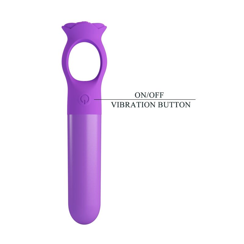 PRETTY LOVE - GIANA MINI MASAJEADOR VIBRADOR RECARGABLE MORADO - Imagen 4