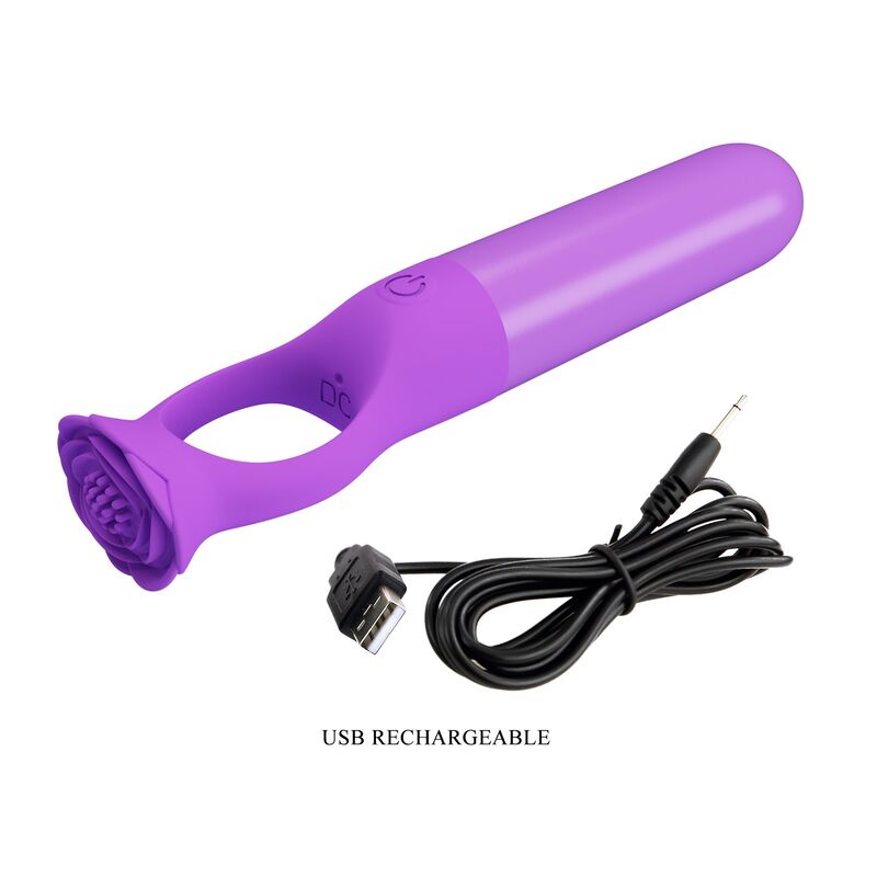 PRETTY LOVE - GIANA MINI MASAJEADOR VIBRADOR RECARGABLE MORADO - Imagen 8