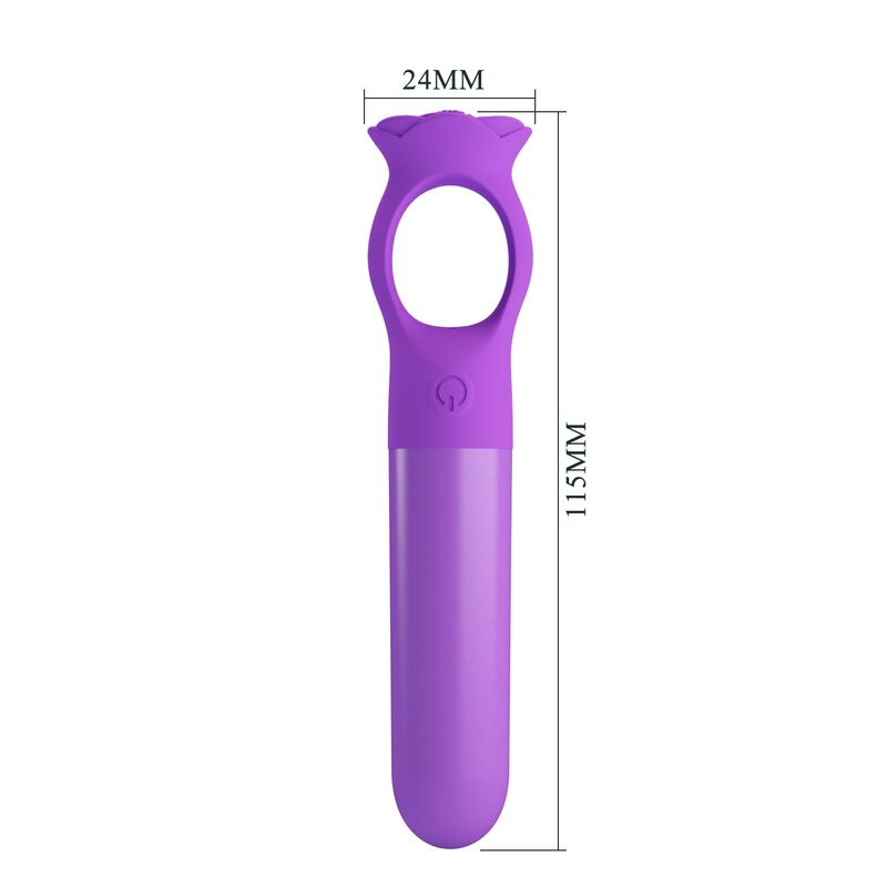 PRETTY LOVE - GIANA MINI MASAJEADOR VIBRADOR RECARGABLE MORADO - Imagen 9
