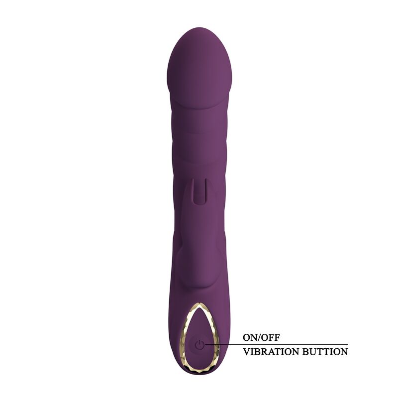 PRETTY LOVE - HARPER VIBRADOR RABBIT RECARGABLE 10 FUNCIONES MORADO - Imagen 9