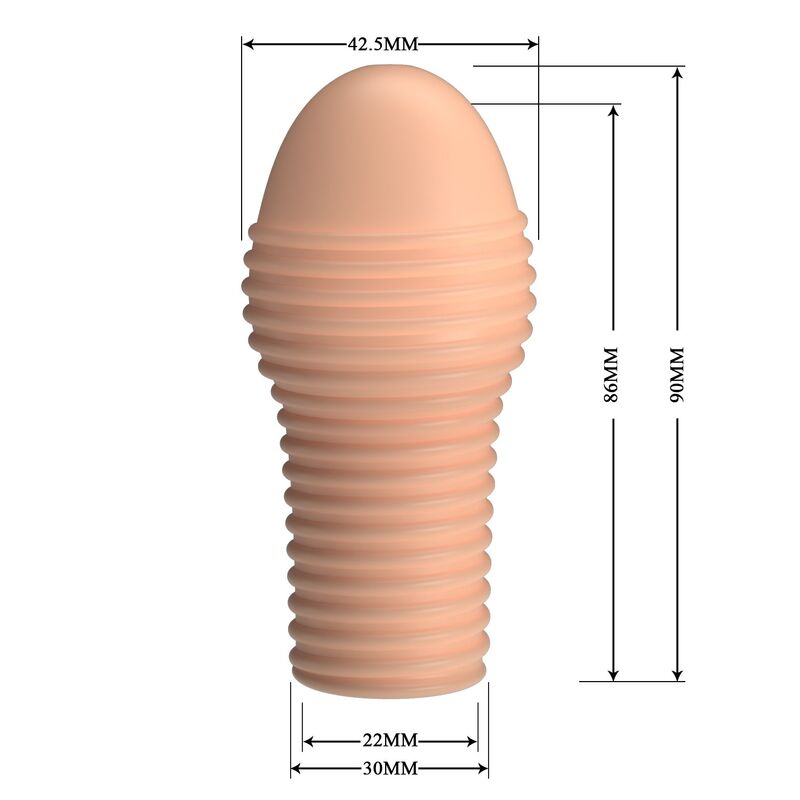 PRETTY LOVE - HOTTT FUNDA PARA PENE GET YOUR PENIS THICKER COLOR NATURAL - Imagen 8