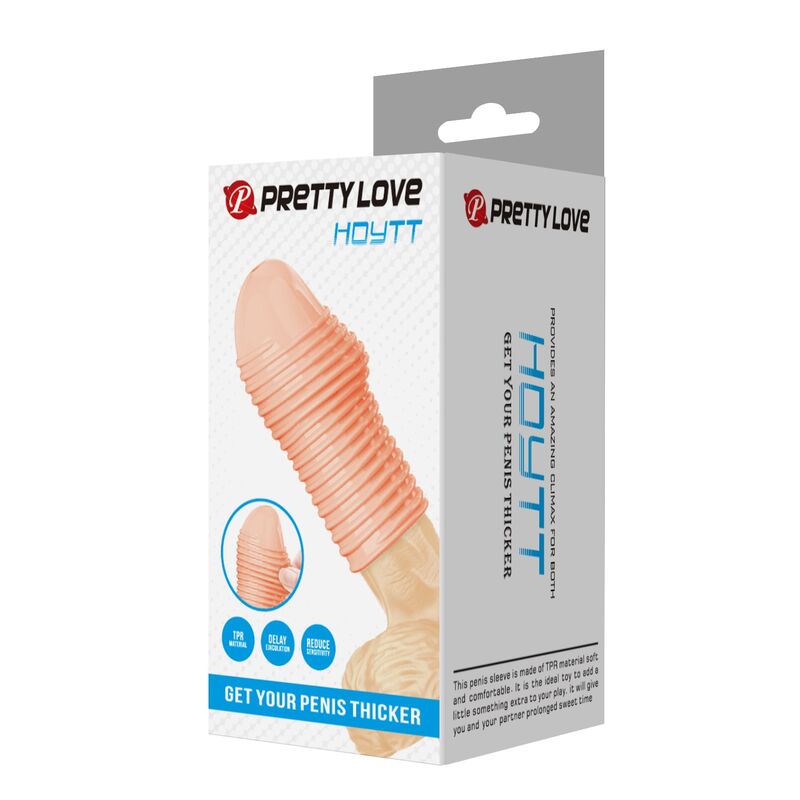 PRETTY LOVE - HOTTT FUNDA PARA PENE GET YOUR PENIS THICKER COLOR NATURAL - Imagen 3