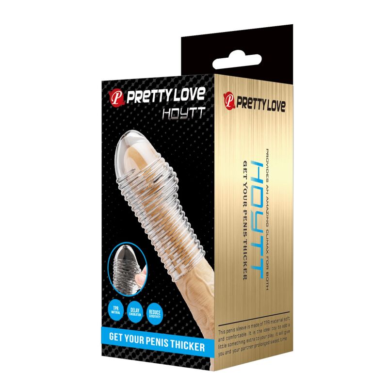 PRETTY LOVE - HOTTT FUNDA PARA PENE GET YOUR PENIS THICKER TRANSPARENTE - Imagen 3