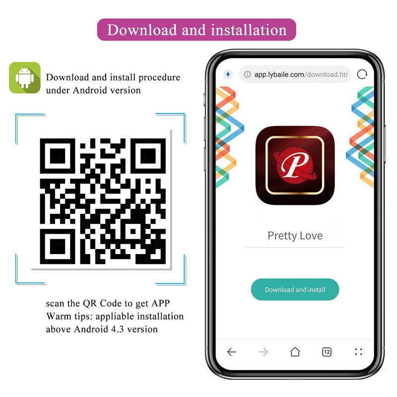 PRETTY LOVE - HUEVO VIBRADOR PULSEN CONTROL APP 12 FUNCIONES RECARGABLE USB ROSA - Imagen 10