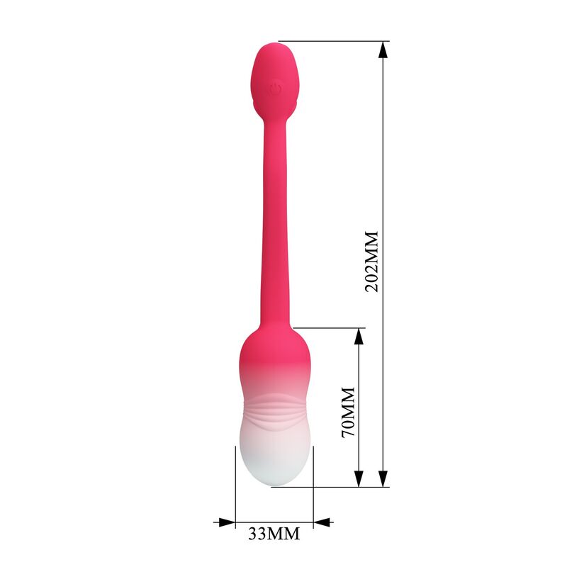 PRETTY LOVE - HUEVO VIBRADOR PULSEN CONTROL APP 12 FUNCIONES RECARGABLE USB ROSA - Imagen 9