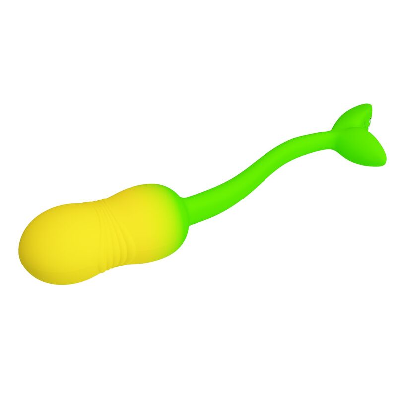 PRETTY LOVE - HUEVO VIBRADOR PULSEN CONTROL APP 12 FUNCIONES RECARGABLE USB VERDE-AMARILLO - Imagen 5