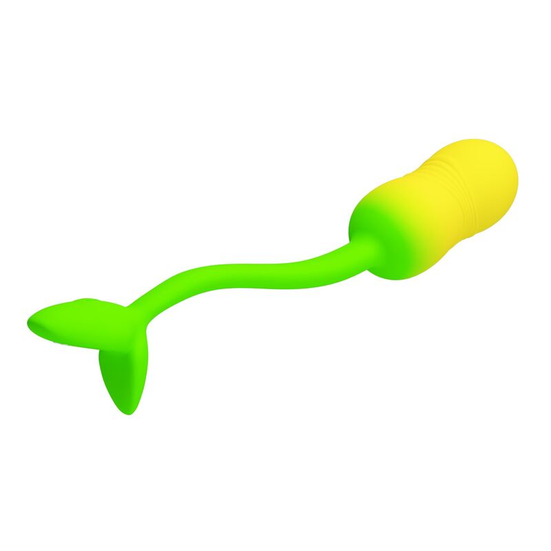 PRETTY LOVE - HUEVO VIBRADOR PULSEN CONTROL APP 12 FUNCIONES RECARGABLE USB VERDE-AMARILLO - Imagen 6