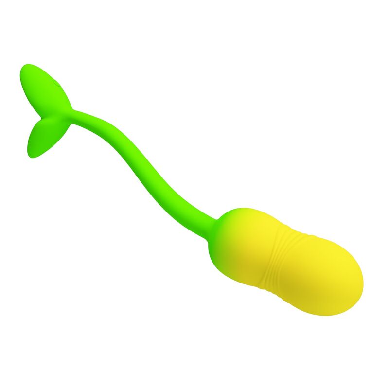 PRETTY LOVE - HUEVO VIBRADOR PULSEN CONTROL APP 12 FUNCIONES RECARGABLE USB VERDE-AMARILLO - Imagen 4