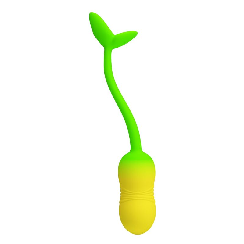 PRETTY LOVE - HUEVO VIBRADOR PULSEN CONTROL APP 12 FUNCIONES RECARGABLE USB VERDE-AMARILLO - Imagen 3