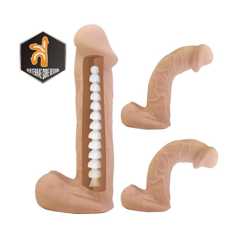 PRETTY LOVE - KASPAR ARNÉS CON DILDO FLEXIBLE 21 CM Ø 5 CM COLOR NATURAL - Imagen 5