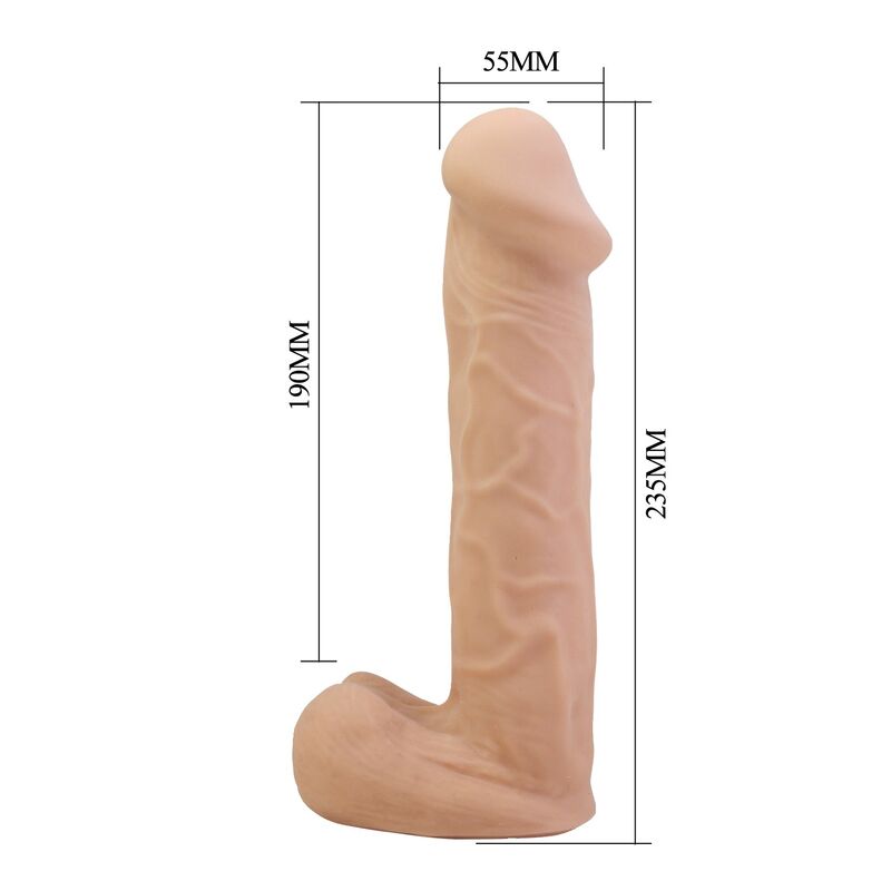 PRETTY LOVE - KASPAR ARNÉS CON DILDO FLEXIBLE 21 CM Ø 5 CM COLOR NATURAL - Imagen 7