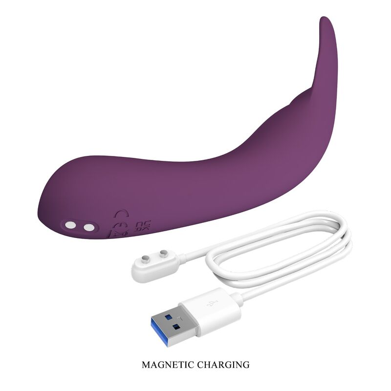 PRETTY LOVE - KENYELL VIBRADOR RECARGABLE 10 FUNCIONES MORADO - Imagen 8