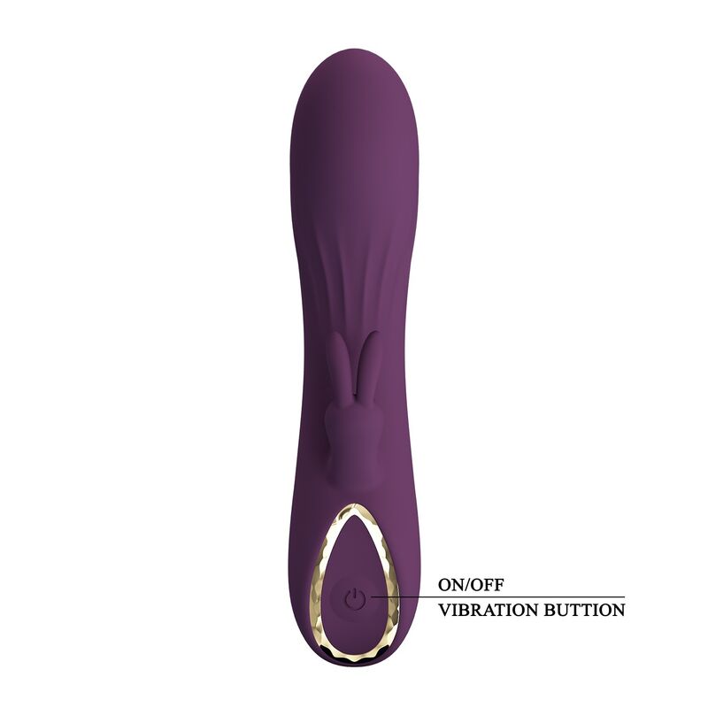 PRETTY LOVE - LANDYN VIBRADOR RABBIT RECARGABLE 10 FUNCIONES MORADO - Imagen 7