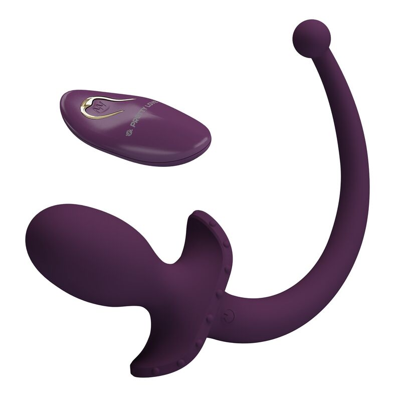 PRETTY LOVE - LIOEA PLUG ANAL CON COLA VIBRADOR 12 FUNCIONES COLOR MORADO CONTROL REMOTO - Imagen 9