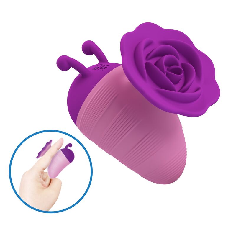 PRETTY LOVE - LITTLE BEE ESTIMULADOR DE CLÍTORIS 7 MODOS RECARGABLE MORADO-ROSA - Imagen 2
