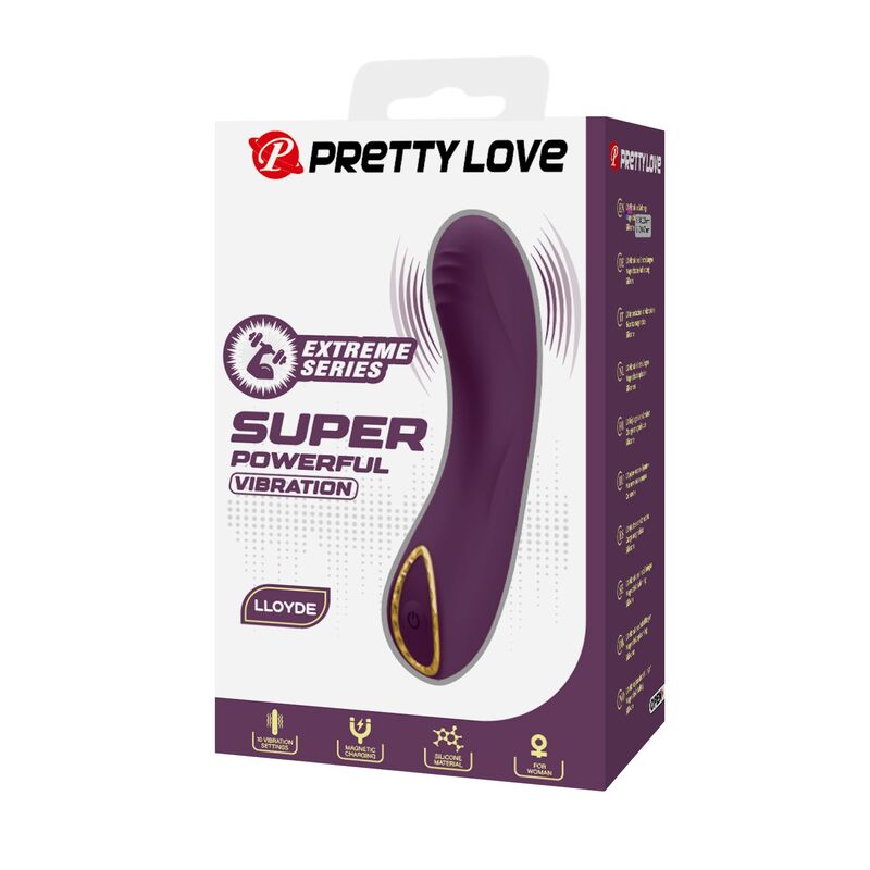 PRETTY LOVE - LLOYDE VIBRADOR RECARGABLE 10 FUNCIONES MORADO - Imagen 3