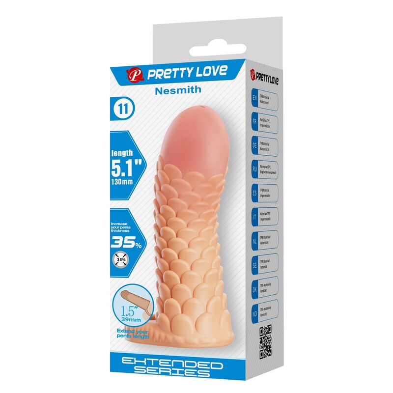 PRETTY LOVE - NESMITH FUNDA PARA PENE EXTENSORA 13 CM Ø 3,8 CM COLOR NATURAL - Imagen 7