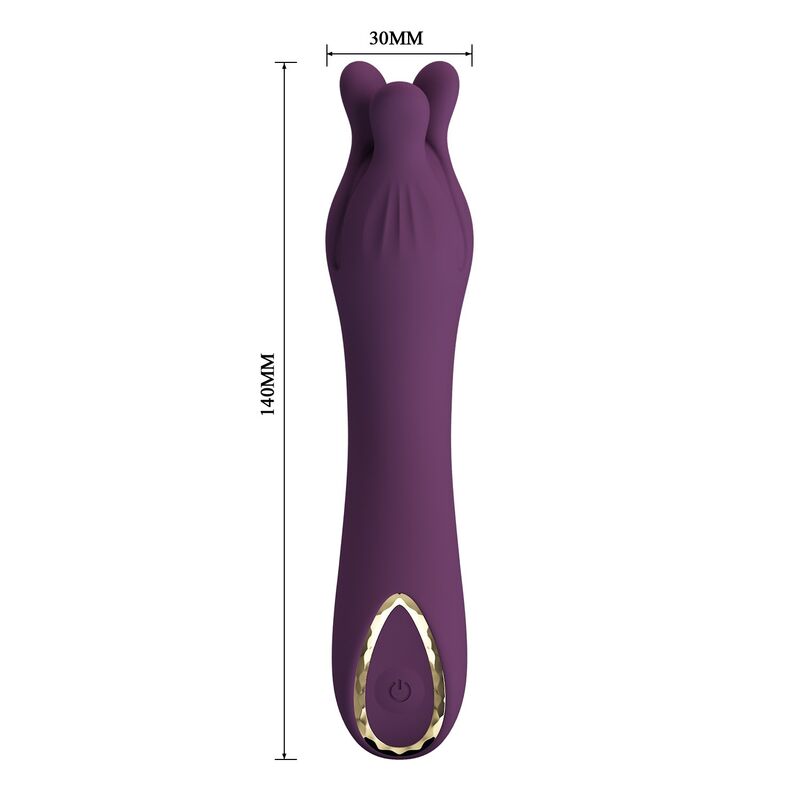 PRETTY LOVE - LUNAO VIBRADOR RECARGABLE 10 FUNCIONES MORADO - Imagen 9